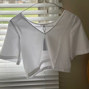 Lovely, sophisticated and stylish white crop top